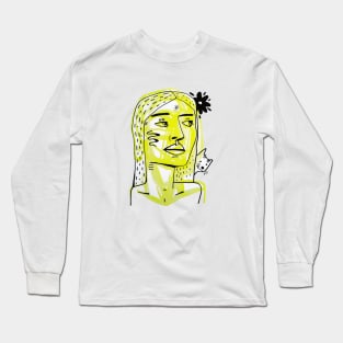 girl face Long Sleeve T-Shirt